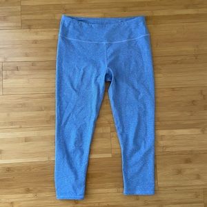 Blue crop workout pants